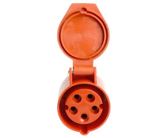 Розетка переносная 3P+PE+N Stekker с крышкой красный RST16-215-44 49441, изображение 7