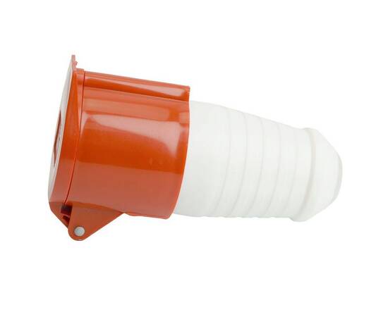 Розетка переносная 3P+PE Stekker с крышкой красный RST32-224-44 49442, изображение 3