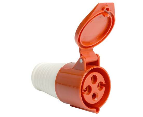 Розетка переносная 3P+PE Stekker с крышкой красный RST32-224-44 49442, изображение 8