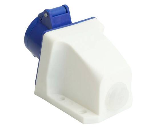 Розетка 2P+PE Stekker с крышкой синий RST16-113-44 49432, изображение 5