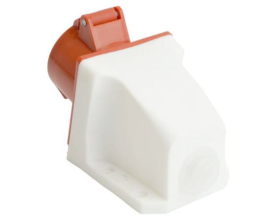 Розетка 3P+PE Stekker с крышкой красный RST16-113-44 49434, изображение 3