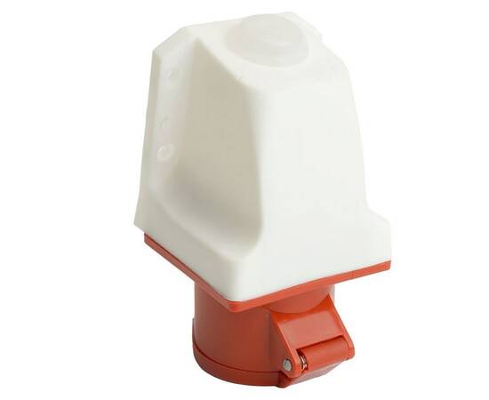 Розетка 3P+PE Stekker с крышкой красный RST16-113-44 49434, изображение 6