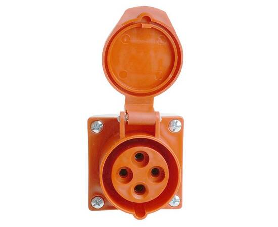 Розетка 3P+PE Stekker с крышкой красный RST16-113-44 49434, изображение 8