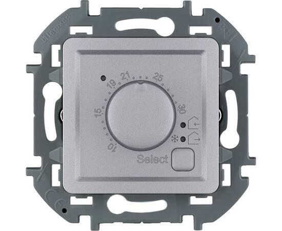 Термостат с внешним датчиком для тёплых полов - INSPIRIA - алюминий