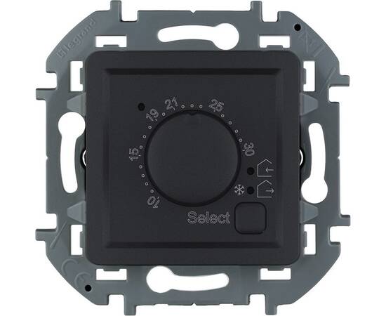 Термостат с внешним датчиком для тёплых полов - INSPIRIA - антрацит