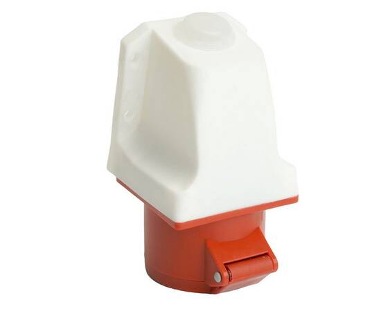 Розетка 3P+PE+N Stekker с крышкой красный RST16-115-44 49435, изображение 4