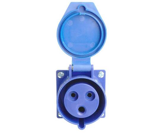 Розетка 2P+PE Stekker с крышкой синий RST32-123-44 49433, изображение 6