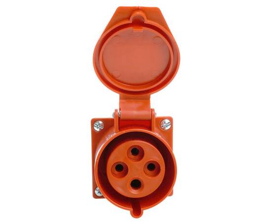 Розетка 3P+PE Stekker с крышкой красный RST32-124-44 49436, изображение 7