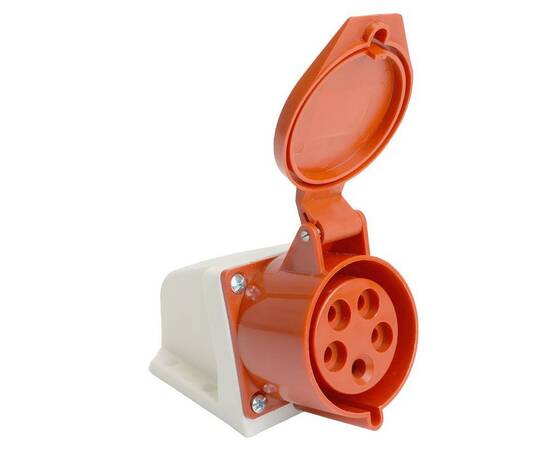 Розетка 3P+PE+N Stekker с крышкой красный RST32-125-44 49437, изображение 8