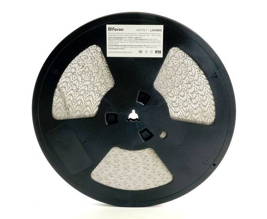 Светодиодная лента Feron 8W/m 120LED/m 2835SMD теплый белый 40M LS420 48791, изображение 6
