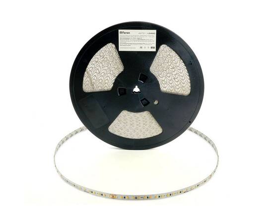 Светодиодная лента Feron 8W/m 120LED/m 2835SMD теплый белый 40M LS420 48791, изображение 7