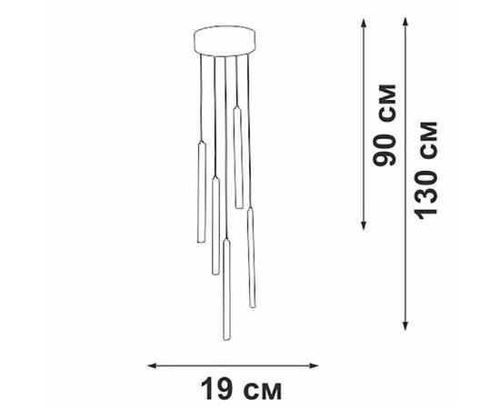 Подвесной светильник Vitaluce V3045-0/5S, изображение 4