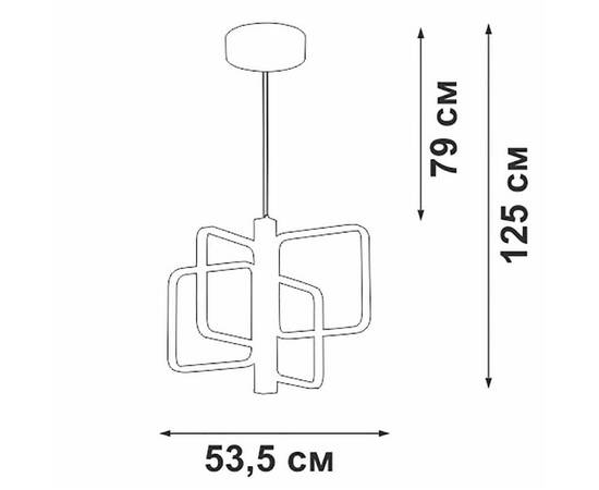 Подвесной светильник Vitaluce V3968-0/4S, изображение 2