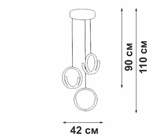 Подвесной светильник Vitaluce V30480-1/3S, изображение 4