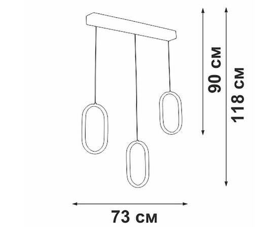 Подвесной светильник Vitaluce V3049-1/3S, изображение 4