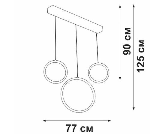 Подвесной светильник Vitaluce V3050-1/3S, изображение 4