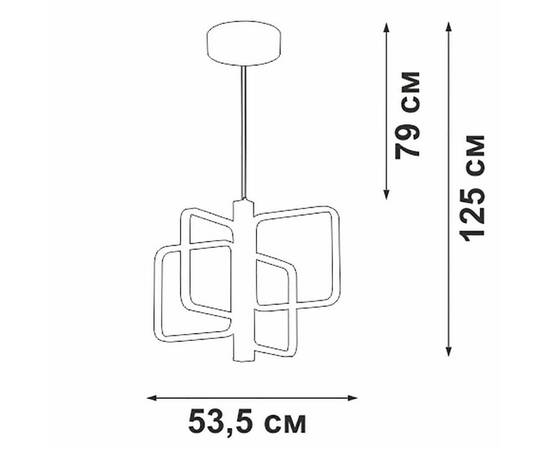 Подвесной светильник Vitaluce V3968-1/4S, изображение 2