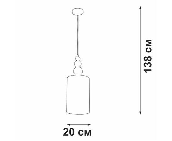 Подвесной светильник Vitaluce V2890-1/1S, изображение 4