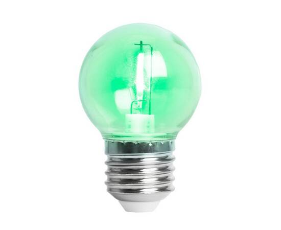 Лампа светодиодная Feron E27 2W зеленый прозрачная LB-383 48935, изображение 2