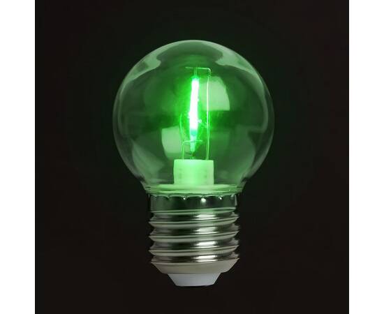 Лампа светодиодная Feron E27 2W зеленый прозрачная LB-383 48935, изображение 4
