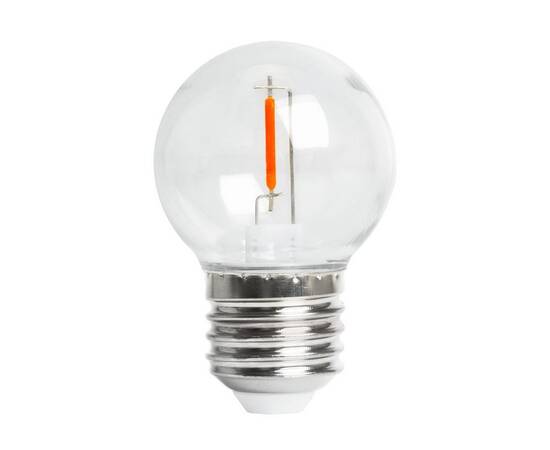 Лампа светодиодная Feron E27 2W оранжевый прозрачная LB-383 48932, изображение 3