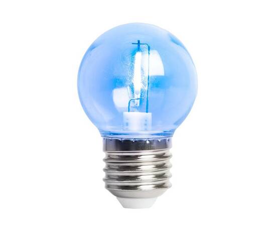 Лампа светодиодная Feron E27 2W синий прозрачная LB-383 48934, изображение 2