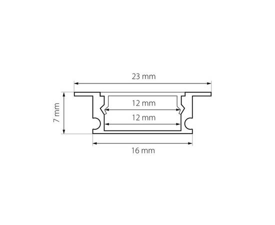 Встраиваемый профиль с рассеивателем Lightstar Profiled 419120, изображение 2