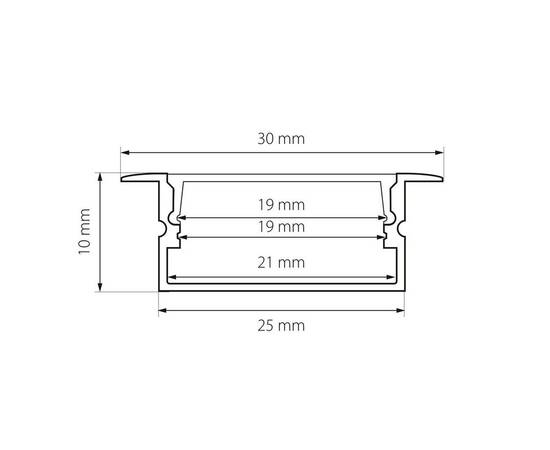 Встраиваемый профиль с рассеивателем Lightstar Profiled 419210, изображение 2