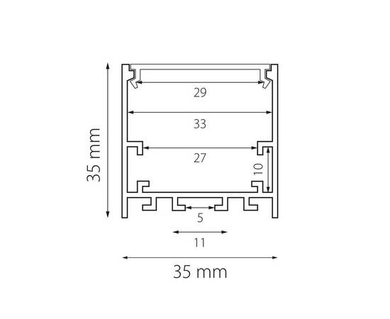 Профиль с рассеивателем Lightstar Profiled 419261, изображение 2