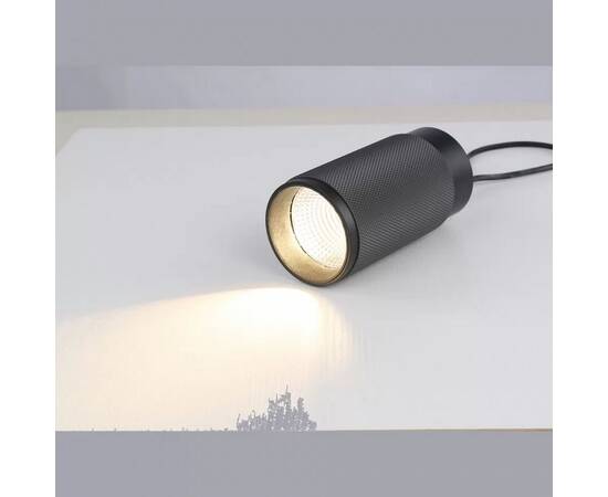 Потолочный светодиодный светильник iLedex Delta 1954-10W-3000K-36 BK+GRP, изображение 2