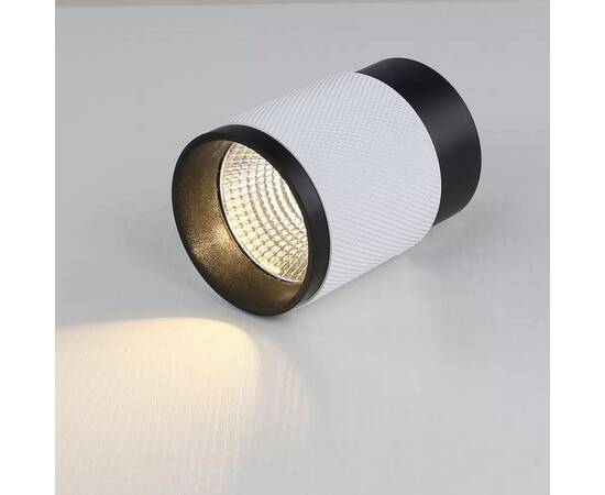 Потолочный светодиодный светильник iLedex Delta 1955-10W-3000K-36 BK+WH, изображение 3