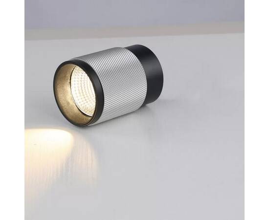 Потолочный светодиодный светильник iLedex Delta 1955-10W-3000K-36 BK+SL, изображение 4