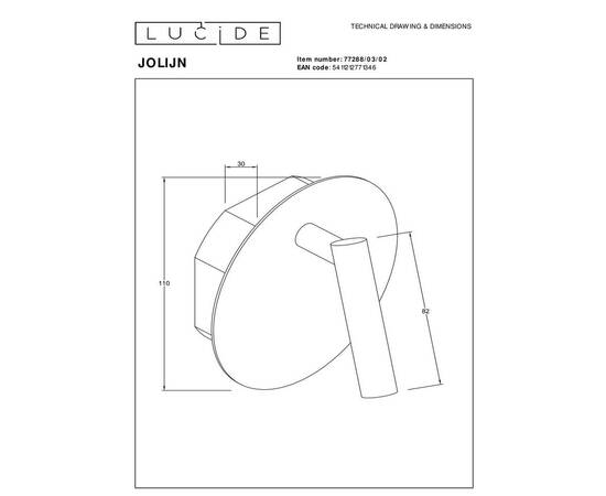 Спот Lucide Jolijn 77288/03/02, изображение 2