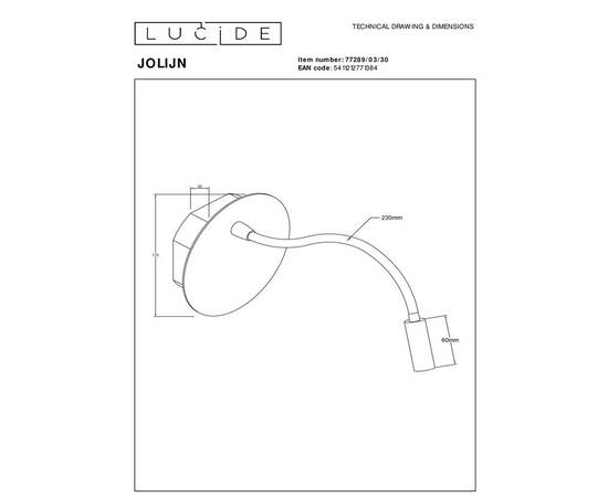 Бра Lucide Jolijn 77289/03/30, изображение 2