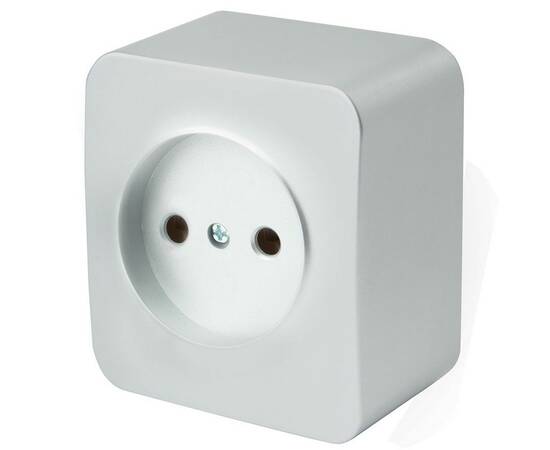 Розетка 2P Stekker София серебро MST10-11-03 49325