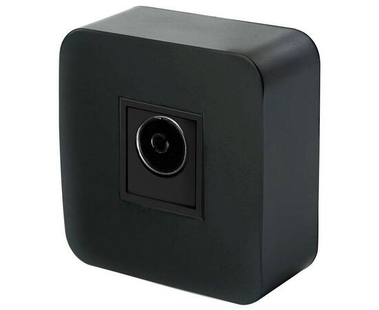 Розетка телевизионная TV Stekker София черный MST00-10-02 49311