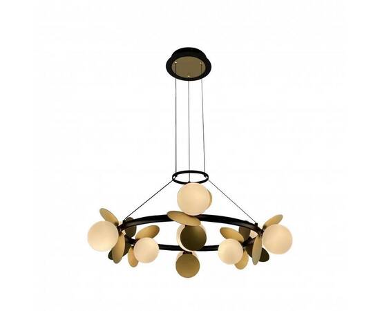 Подвесная светодиодная люстра iLedex Savage C4641-9 MBK+SGD