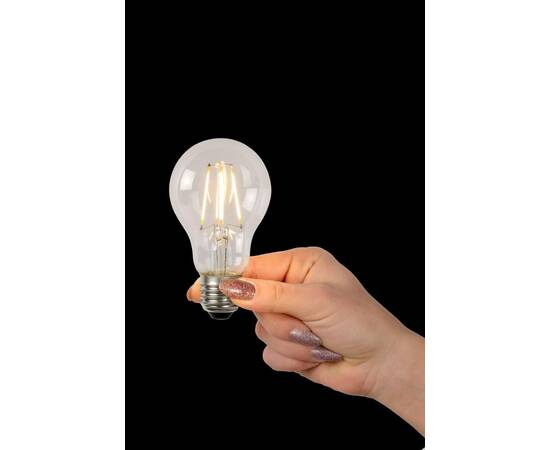 Лампа светодиодная диммируемая Lucide E27 7W 2700К прозрачная 49085/07/60, изображение 2