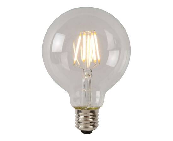 Лампа светодиодная диммируемая Lucide E27 7W 2700К прозрачная 49086/07/60