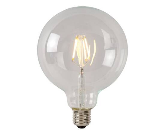 Лампа светодиодная диммируемая Lucide E27 7W 2700К прозрачная 49087/07/60