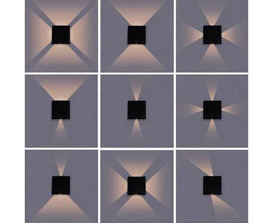 Уличный настенный светодиодный светильник Arte Lamp Algol A1445AL-4BK, изображение 3