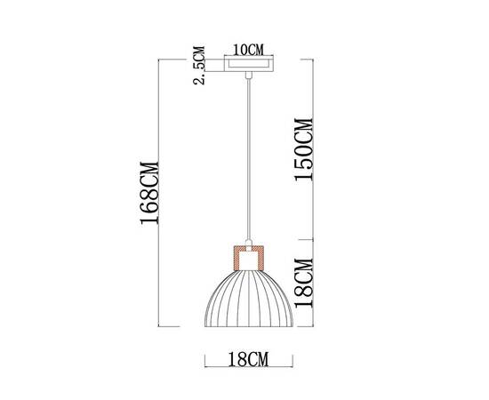 Подвесной светильник Arte Lamp Caprice A4184SP-1BR, изображение 2