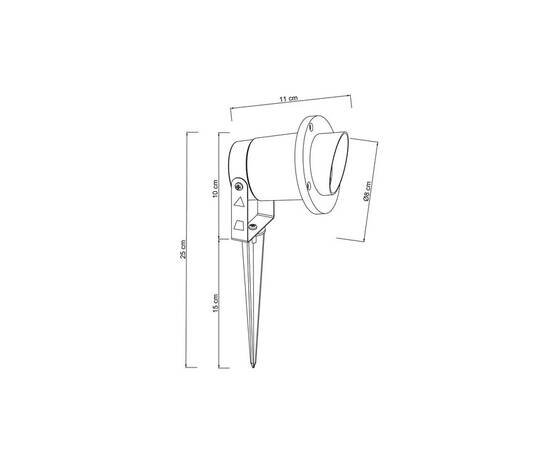 Ландшафтный светильник Arte Lamp Elsie A1522IN-1BK, изображение 2