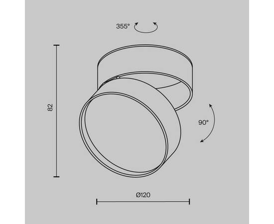 Светодиодный спот Maytoni Onda C024CL-18W3K-B-1, изображение 2