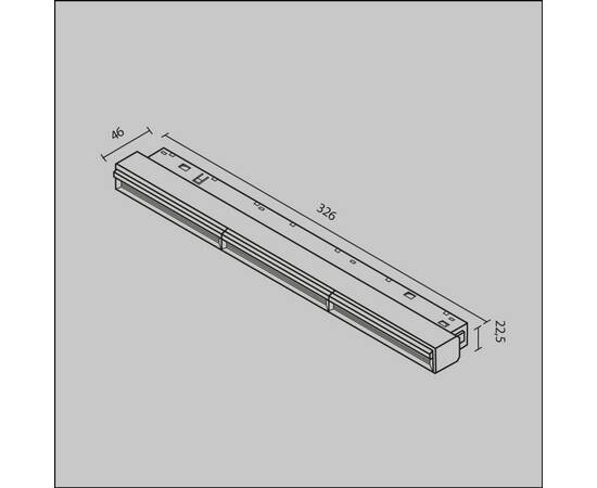 Трековый светодиодный светильник Maytoni Technical Magnetic Exility Parete TR106-2-18W3K-B, изображение 2