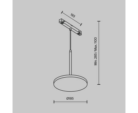 Трековый светодиодный светильник Maytoni Technical Magnetic Exility Plato TR123-4-15W-DS-B, изображение 2