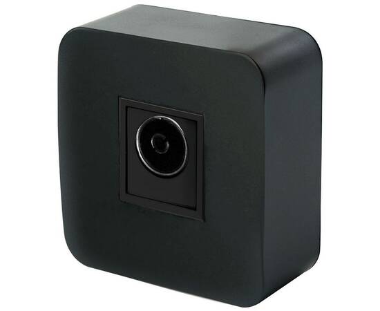 Розетка телевизионная TV Stekker София черный матовый MST00-10-05 49481