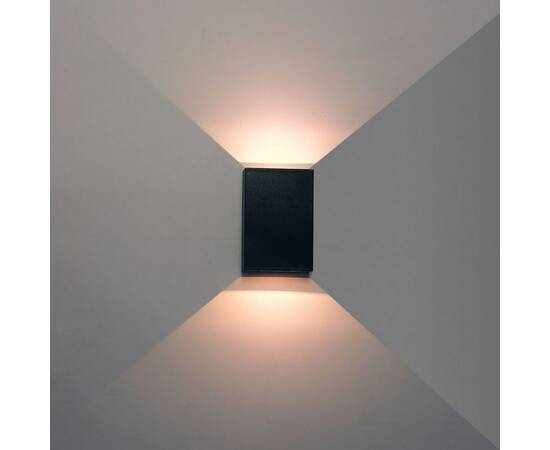 Уличный настенный светодиодный светильник Arte Lamp Algol A2750AL-2BK, изображение 2