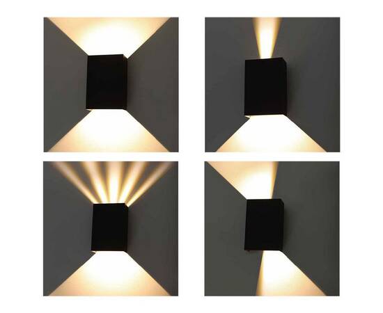 Уличный настенный светодиодный светильник Arte Lamp Algol A5640AL-2BK, изображение 3