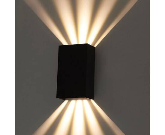 Уличный настенный светодиодный светильник Arte Lamp Algol A5640AL-2BK, изображение 4